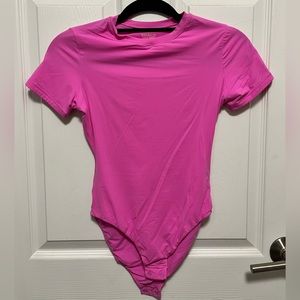 SKIMS Pink Fits Everybody T-shirt Bodysuit